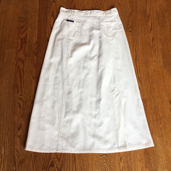 Simon Chang Denim Skirt - Picture 2 of 6